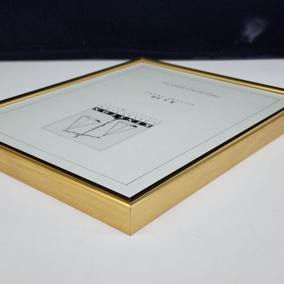 Gold Metal 8x10 Picture Frame By Kinston Collection Classic Metal - Picture 7 of 10